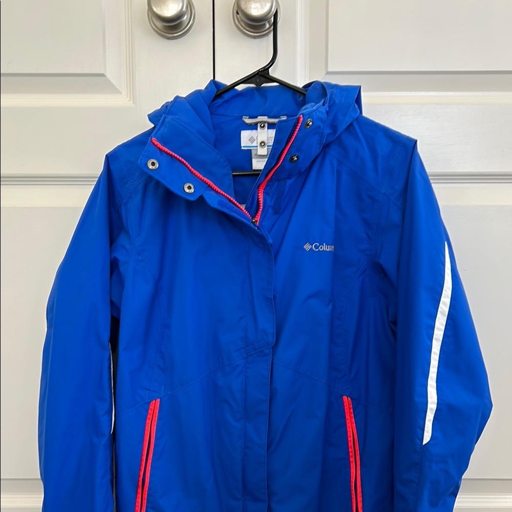 Columbia Blue Rain Jacket